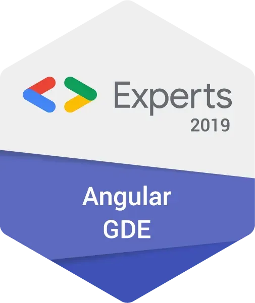 2019 Google Developer Expert Badge — Angular