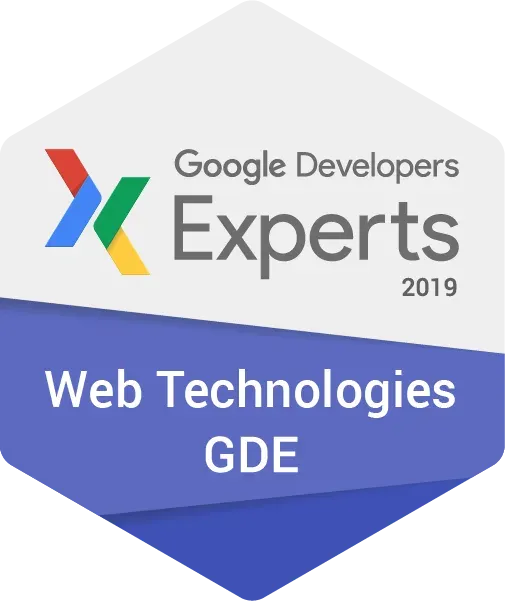 2019 Google Developer Expert Badge — Web Technologies