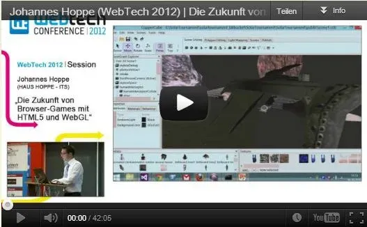 WebTechCon 2012: Die Zukunft von Browser-Games mit HTML5 und WebGL