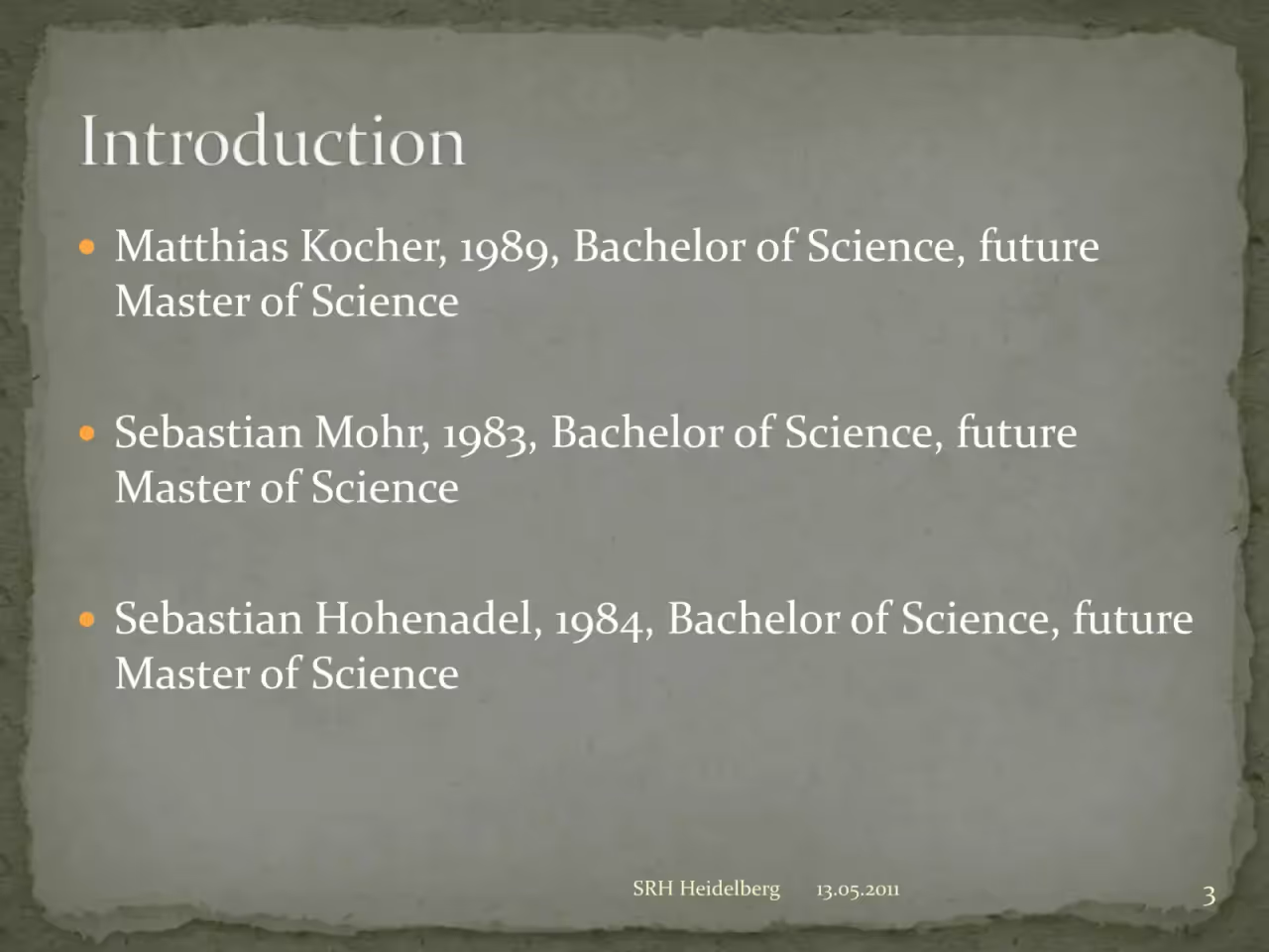 Präsentation, Folie 3 von 18